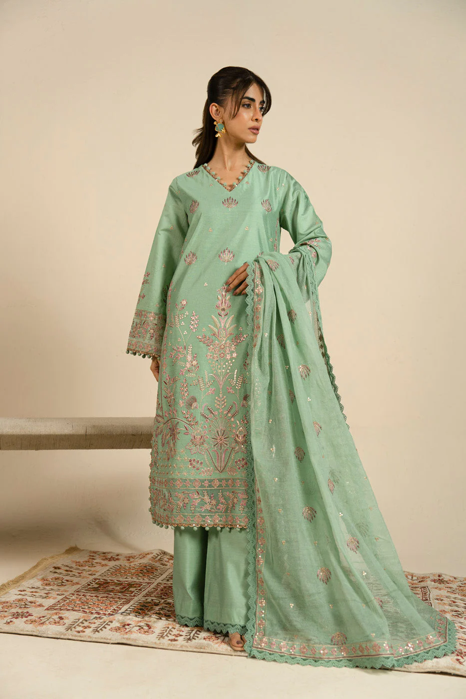 RTS  | SHIRT, TOUSER & DUPATTA