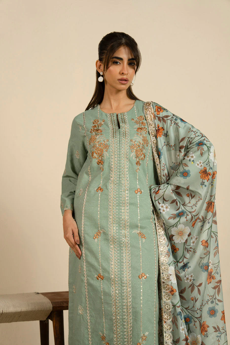 RTS  | SHIRT, TOUSER & DUPATTA - Image 2