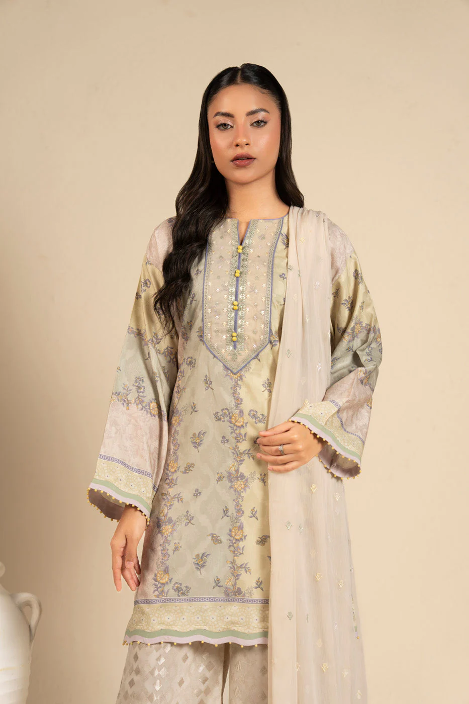 RTS  | SHIRT, TROUSER & DUPATTA - Image 2
