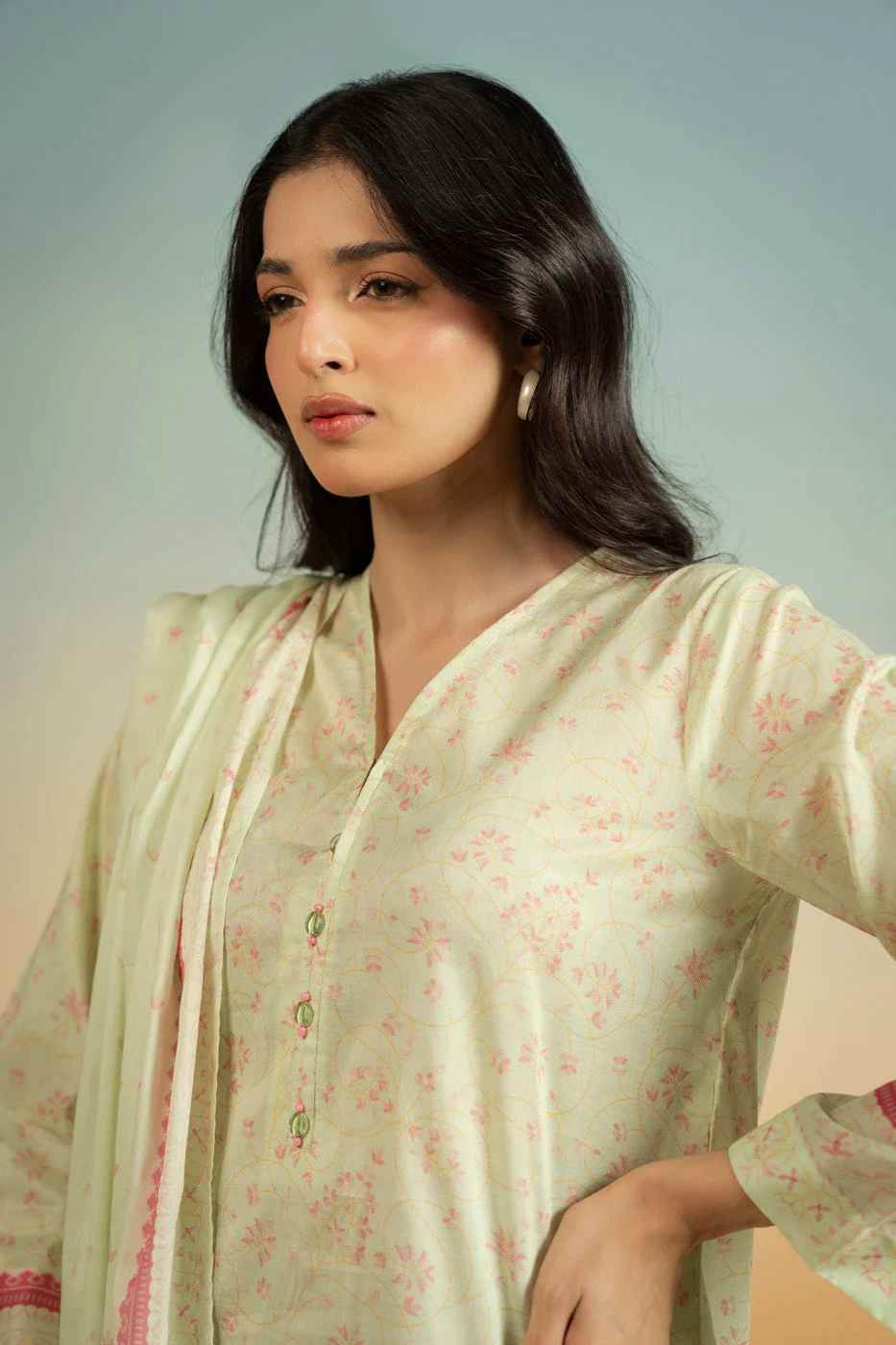 RTS  | SHIRT, TROUSER & DUPATTA - Image 3