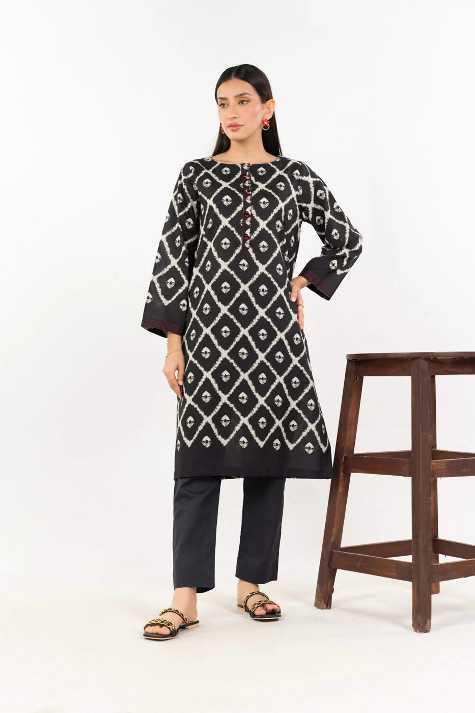 RTW | SHIRT, CULOTTE & DUPATTA - Image 3