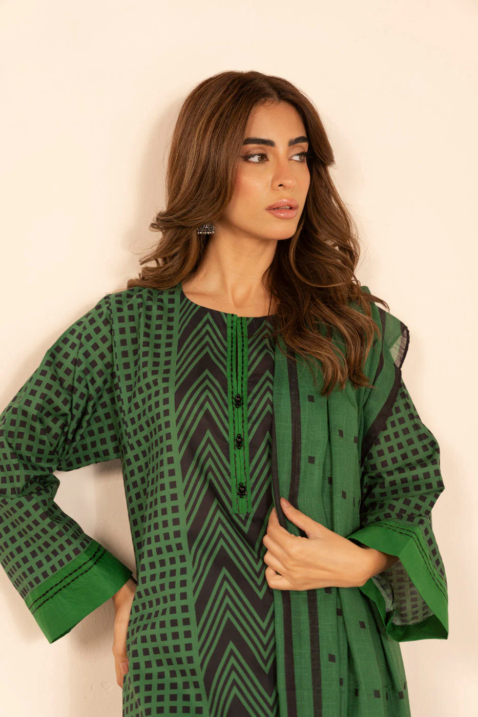 RTW | SHIRT, CULOTTE & DUPATTA - Image 2