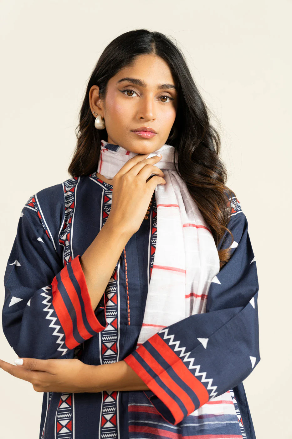 RTW | SHIRT, CULOTTE & DUPATTA - Image 3