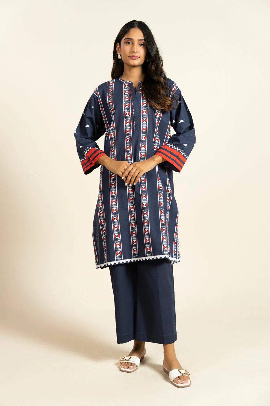 RTW | SHIRT, CULOTTE & DUPATTA - Image 4