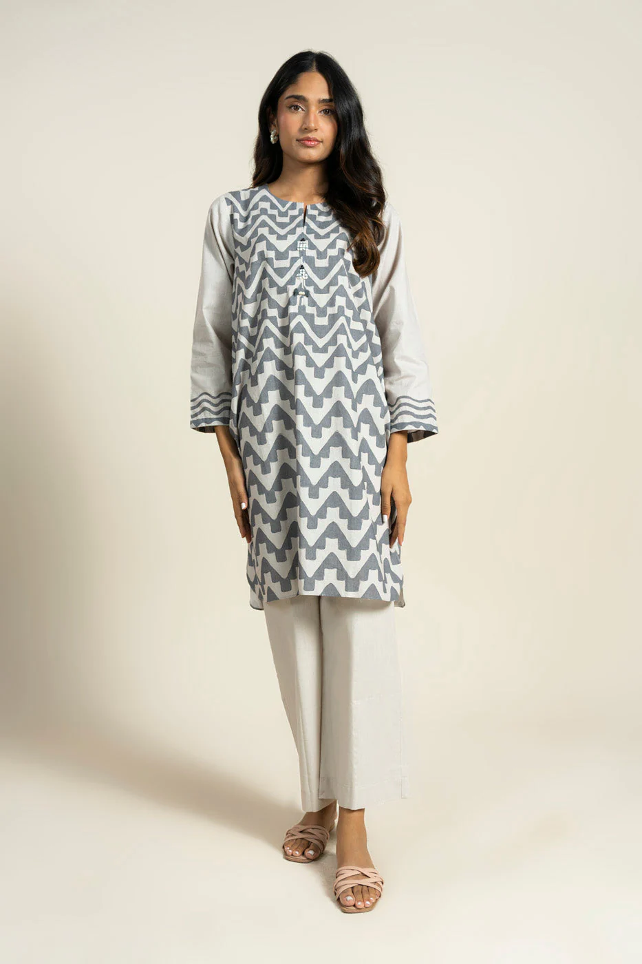 RTW | SHIRT, CULOTTE & DUPATTA - Image 4