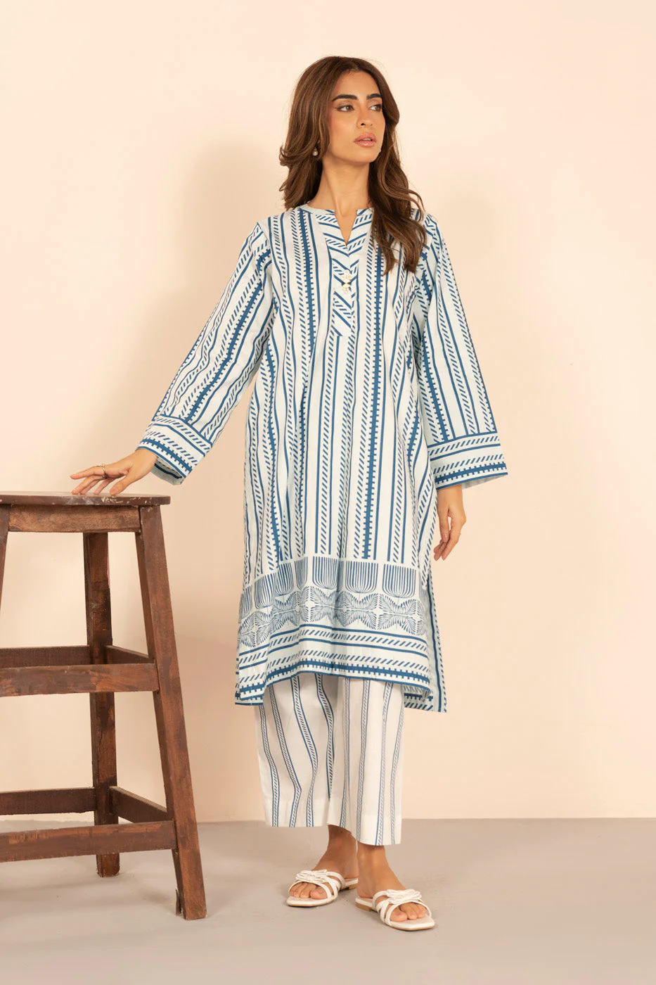 RTW | SHIRT, CULOTTE & DUPATTA - Image 4