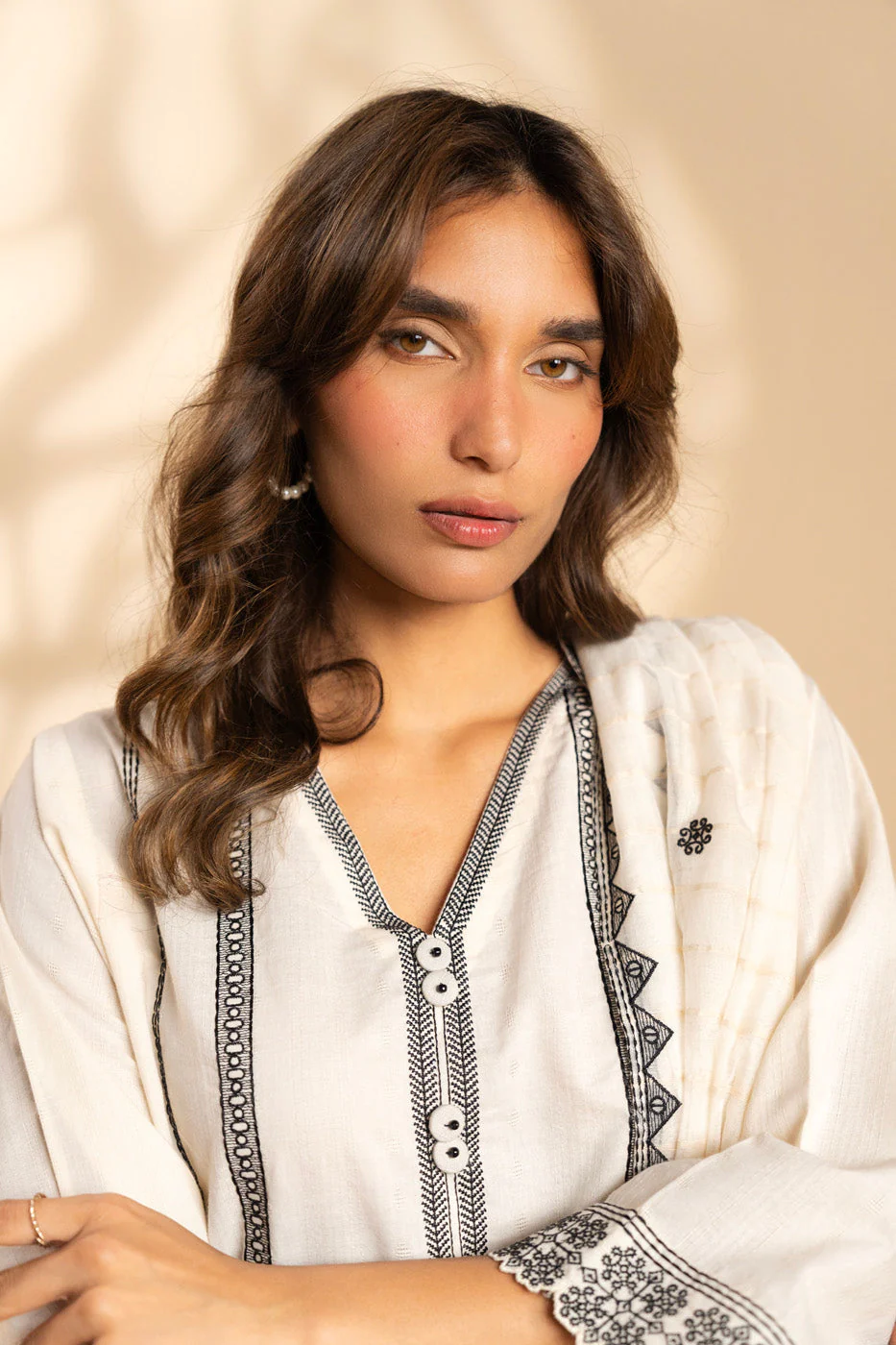 RTW | SHIRT, CULOTTE & DUPATTA - Image 3