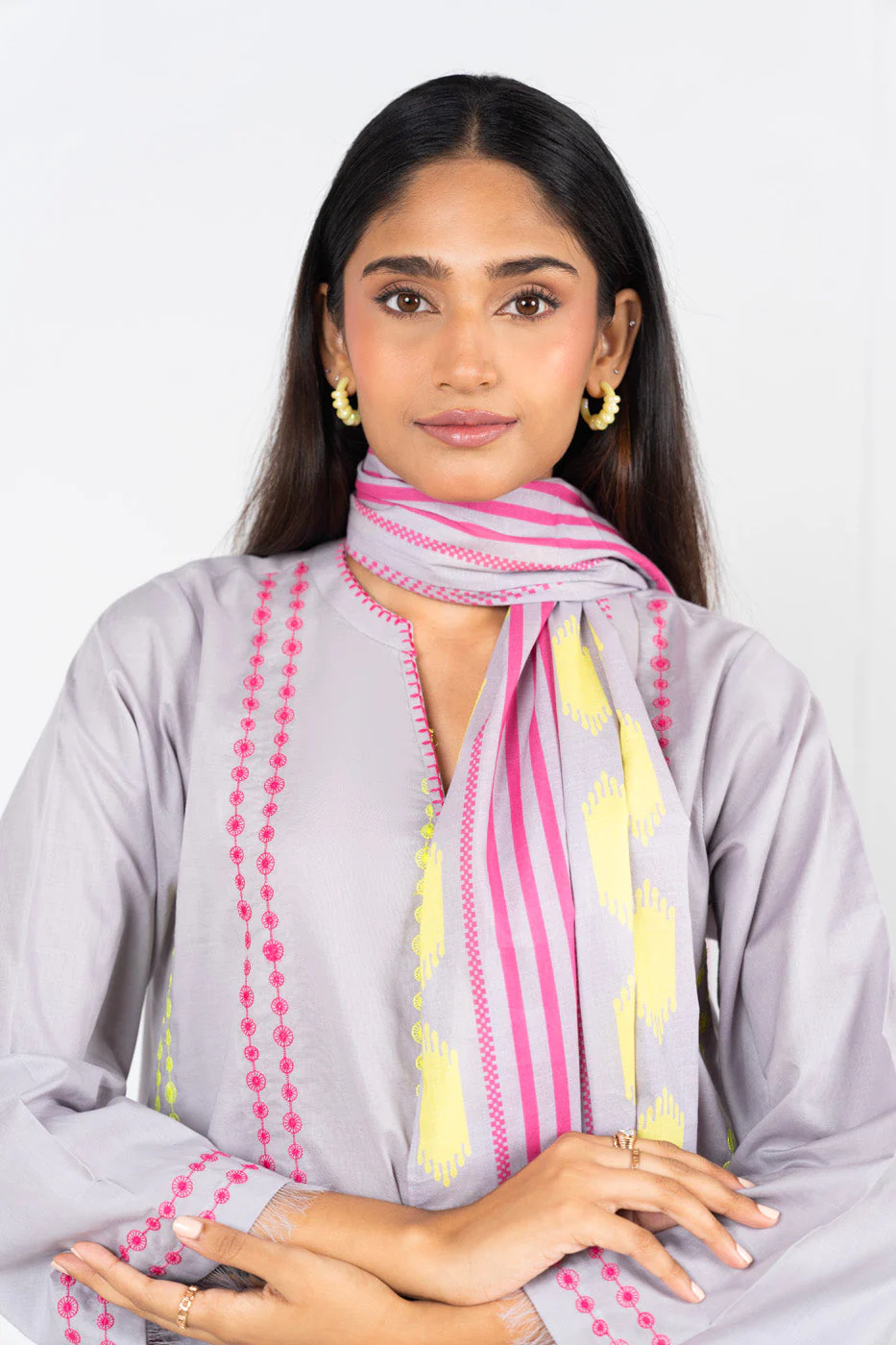 RTW | SHIRT, CULOTTE & DUPATTA - Image 3