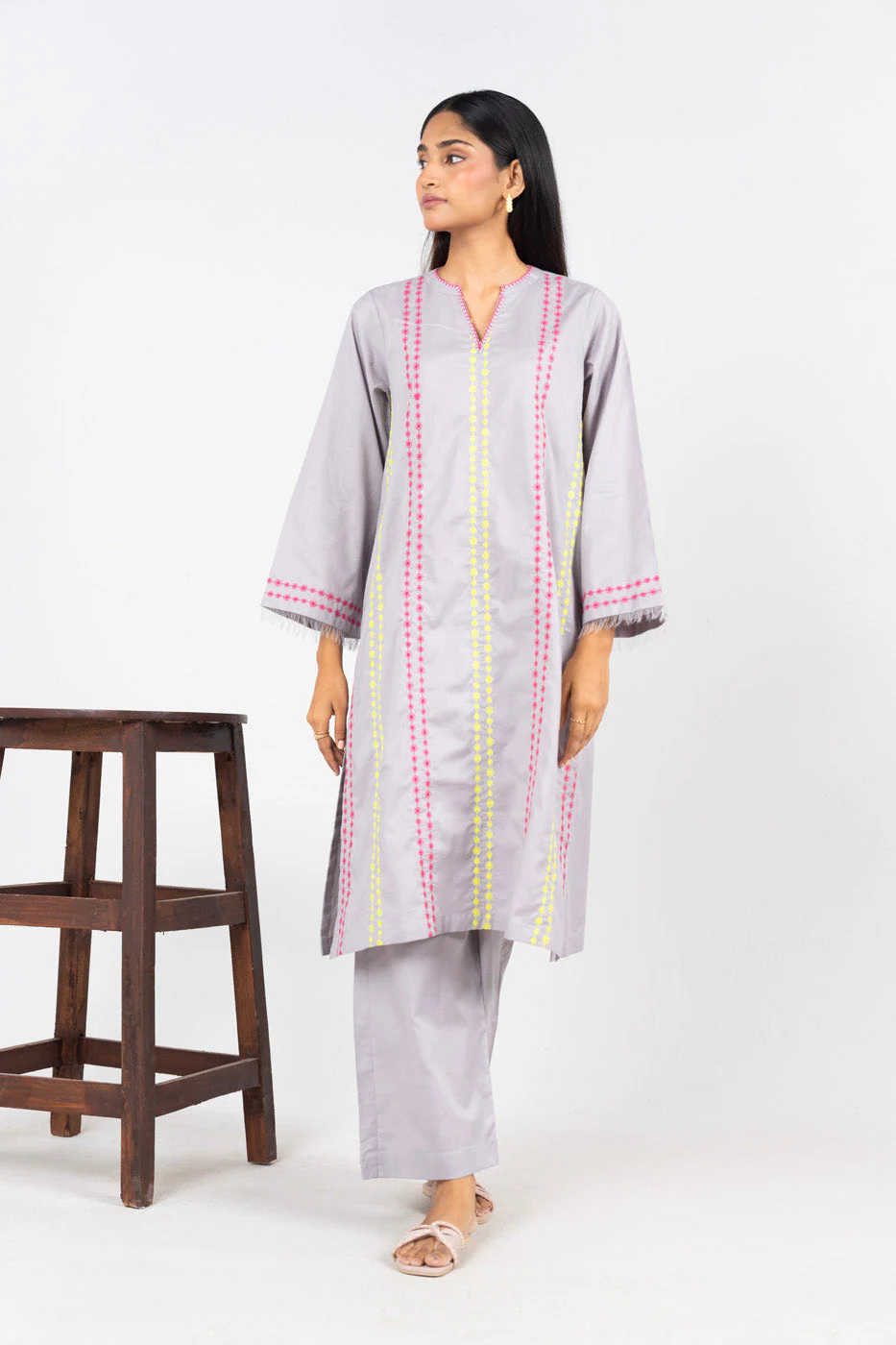RTW | SHIRT, CULOTTE & DUPATTA - Image 4