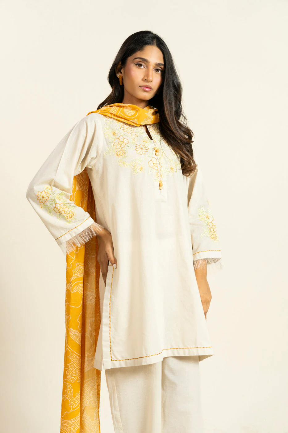 RTW | SHIRT, CULOTTE & DUPATTA - Image 2