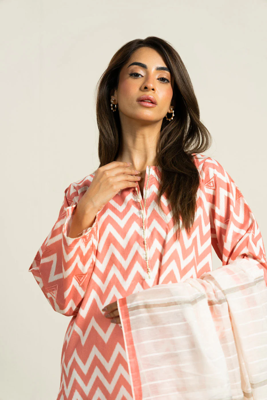 RTW | SHIRT, CULOTTE & DUPATTA - Image 3