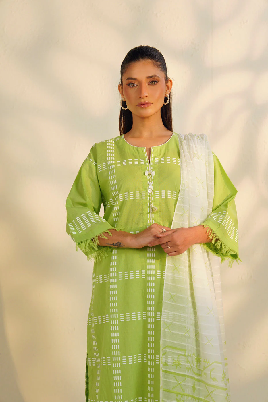 RTW | SHIRT, CULOTTE & DUPATTA - Image 2
