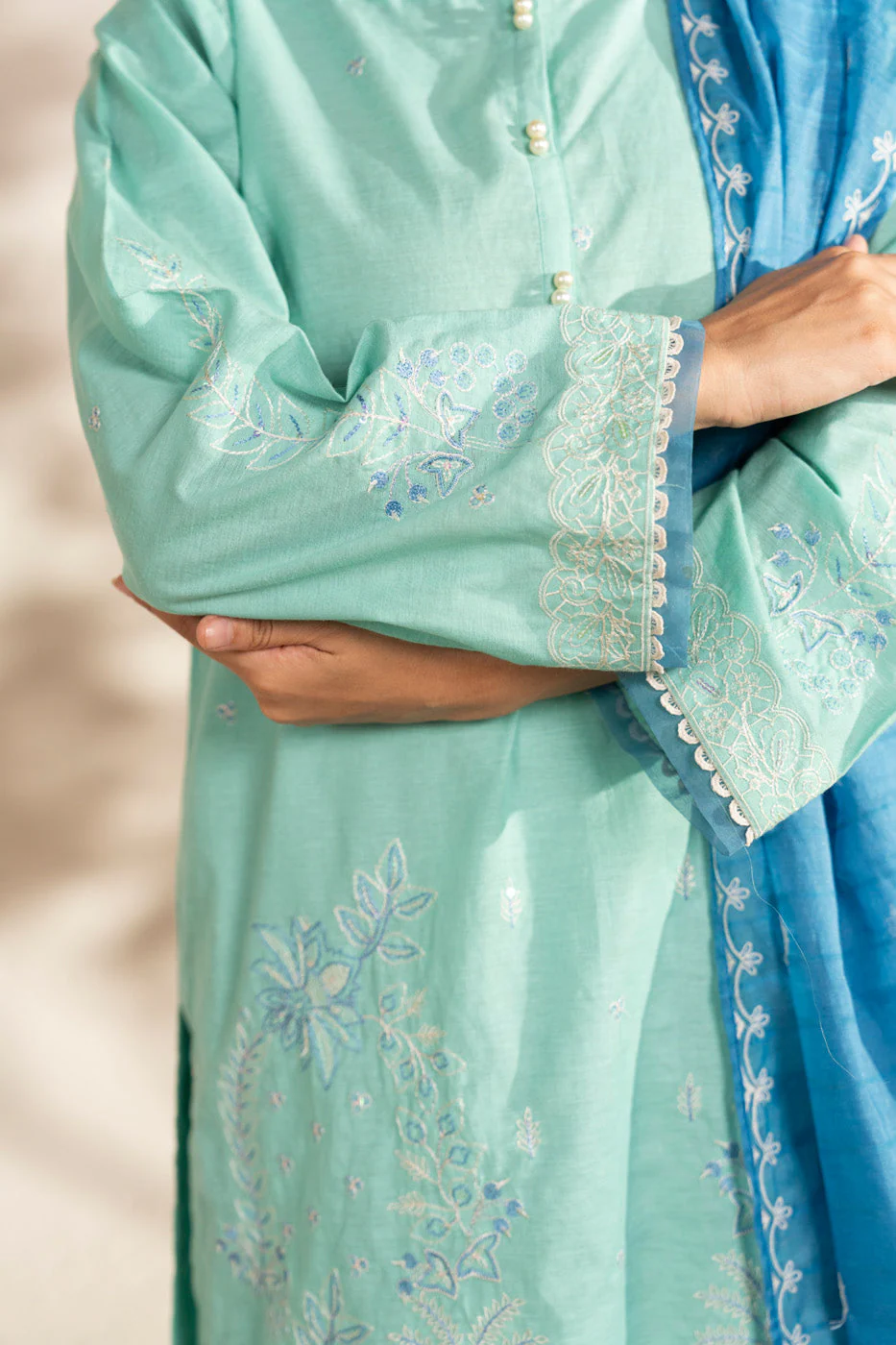 RTW | SHIRT, CULOTTE & DUPATTA - Image 4