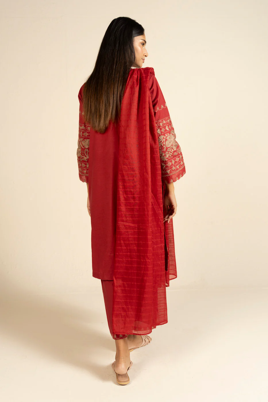 RTW | SHIRT, CULOTTE & DUPATTA - Image 4