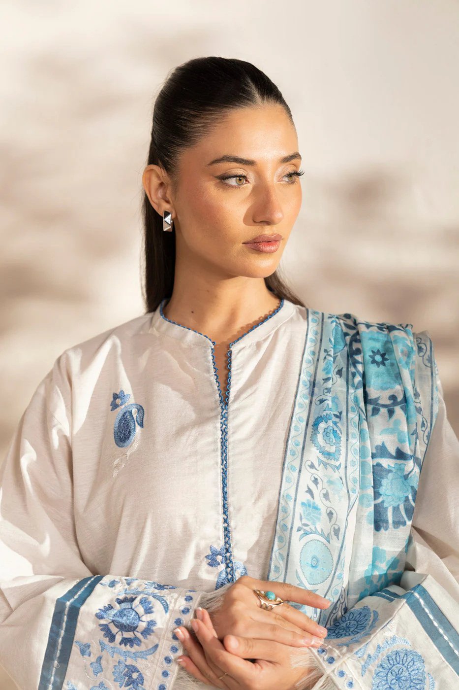 RTW | SHIRT, CULOTTE & DUPATTA - Image 3
