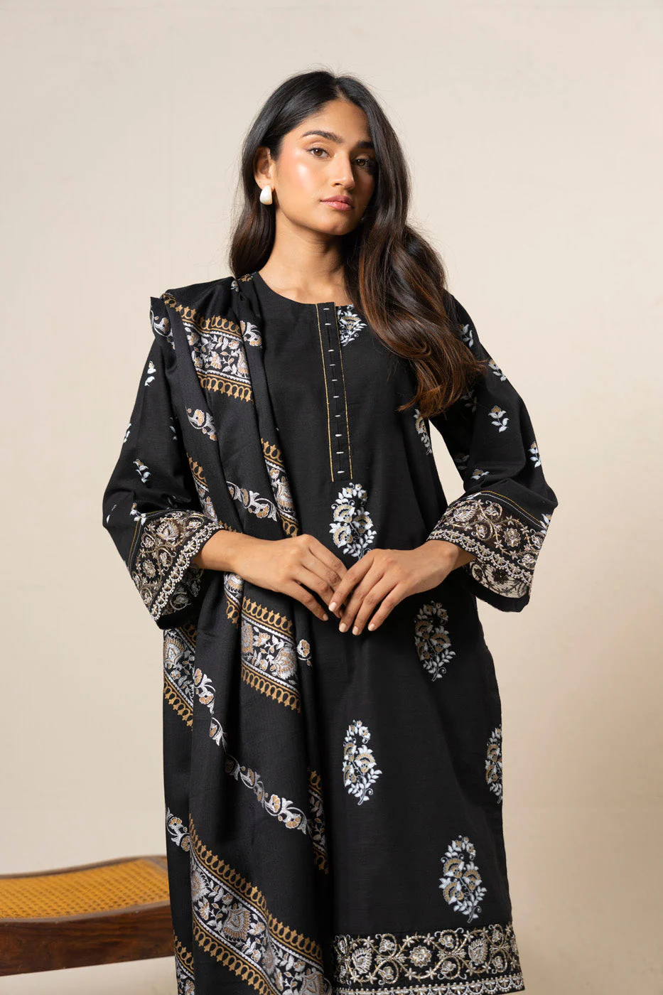 RTW | SHIRT, CULOTTE & DUPATTA - Image 2