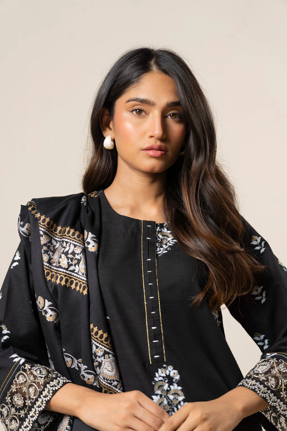 RTW | SHIRT, CULOTTE & DUPATTA - Image 3