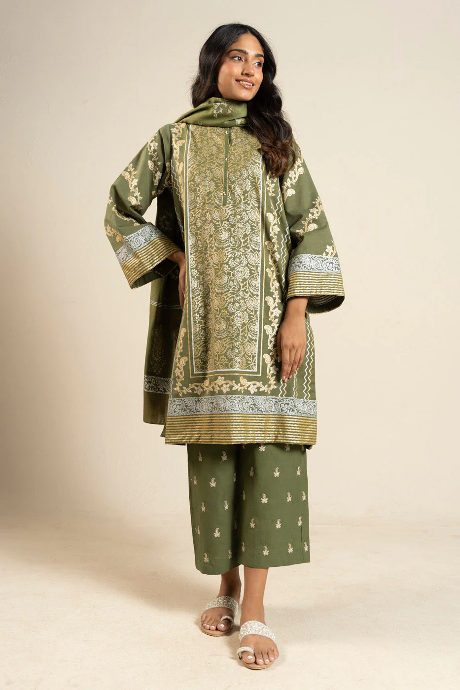 RTW | SHIRT, CULOTTE & DUPATTA