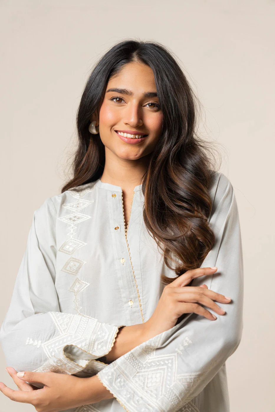 RTW | SHIRT, CULOTTE & DUPATTA - Image 3