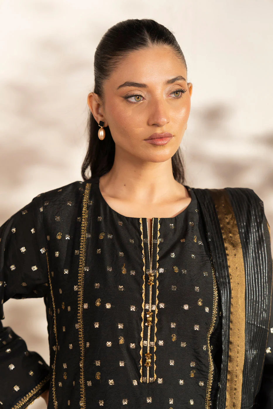 RTW | SHIRT, CULOTTE & DUPATTA - Image 3