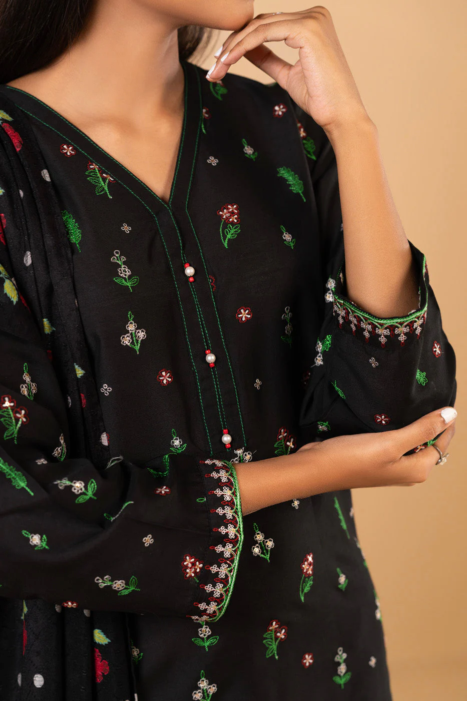 RTW | SHIRT, CULOTTE & DUPATTA - Image 3