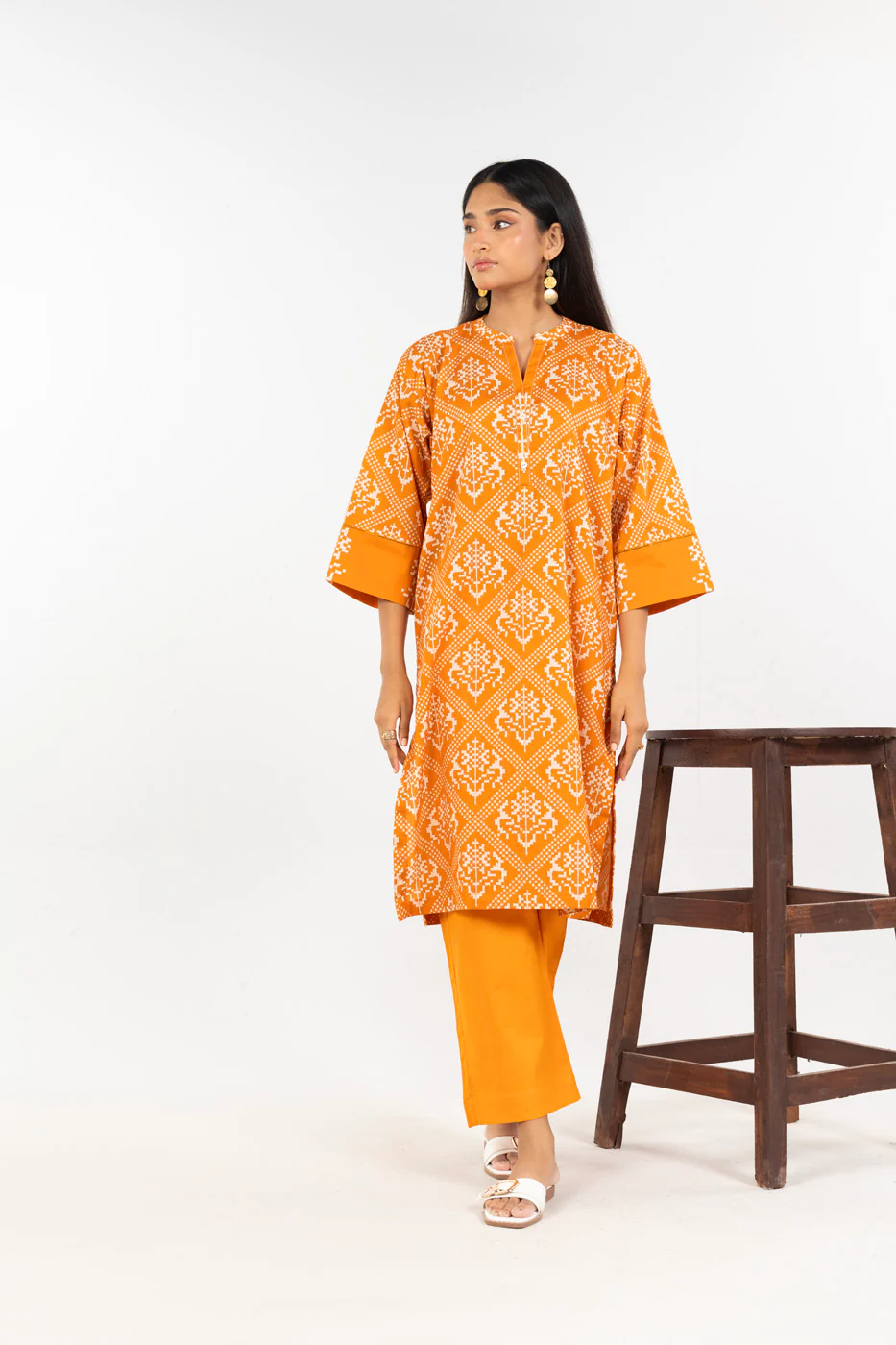 RTW | SHIRT, CULOTTE & DUPATTA - Image 2