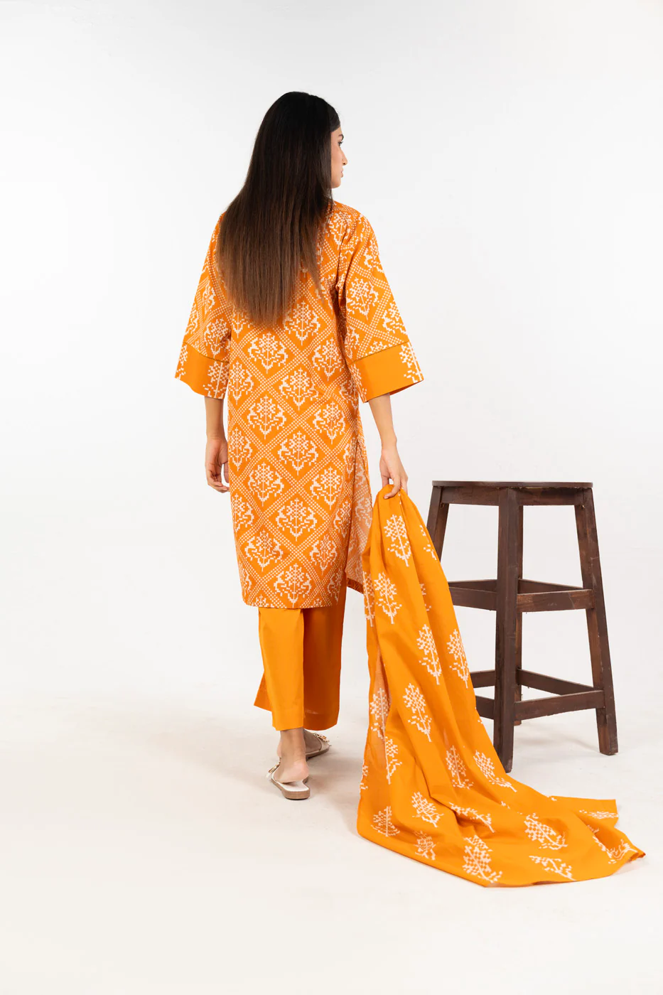RTW | SHIRT, CULOTTE & DUPATTA - Image 5