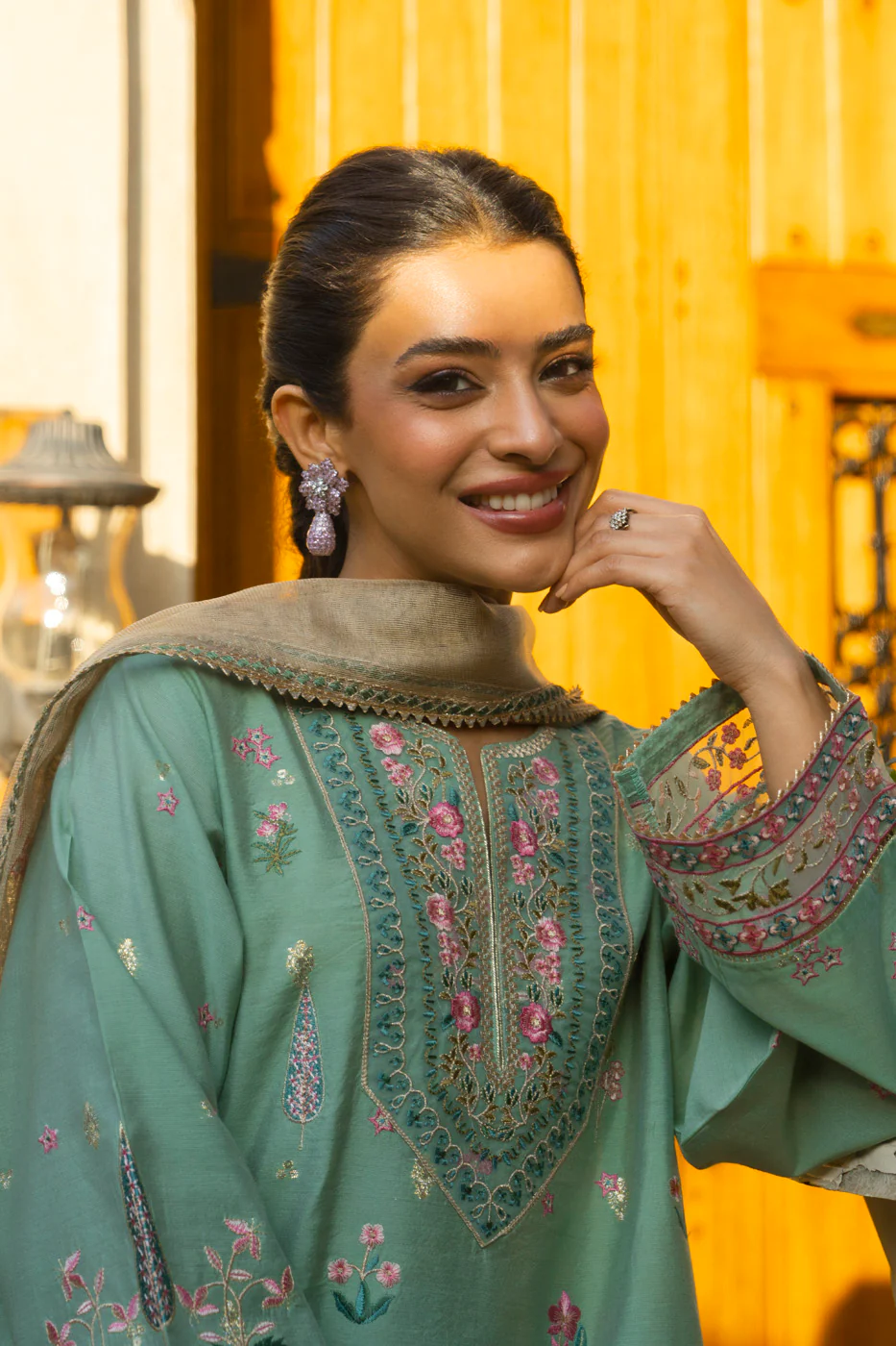 RTW | SHIRT, CULOTTE & DUPATTA - Image 2