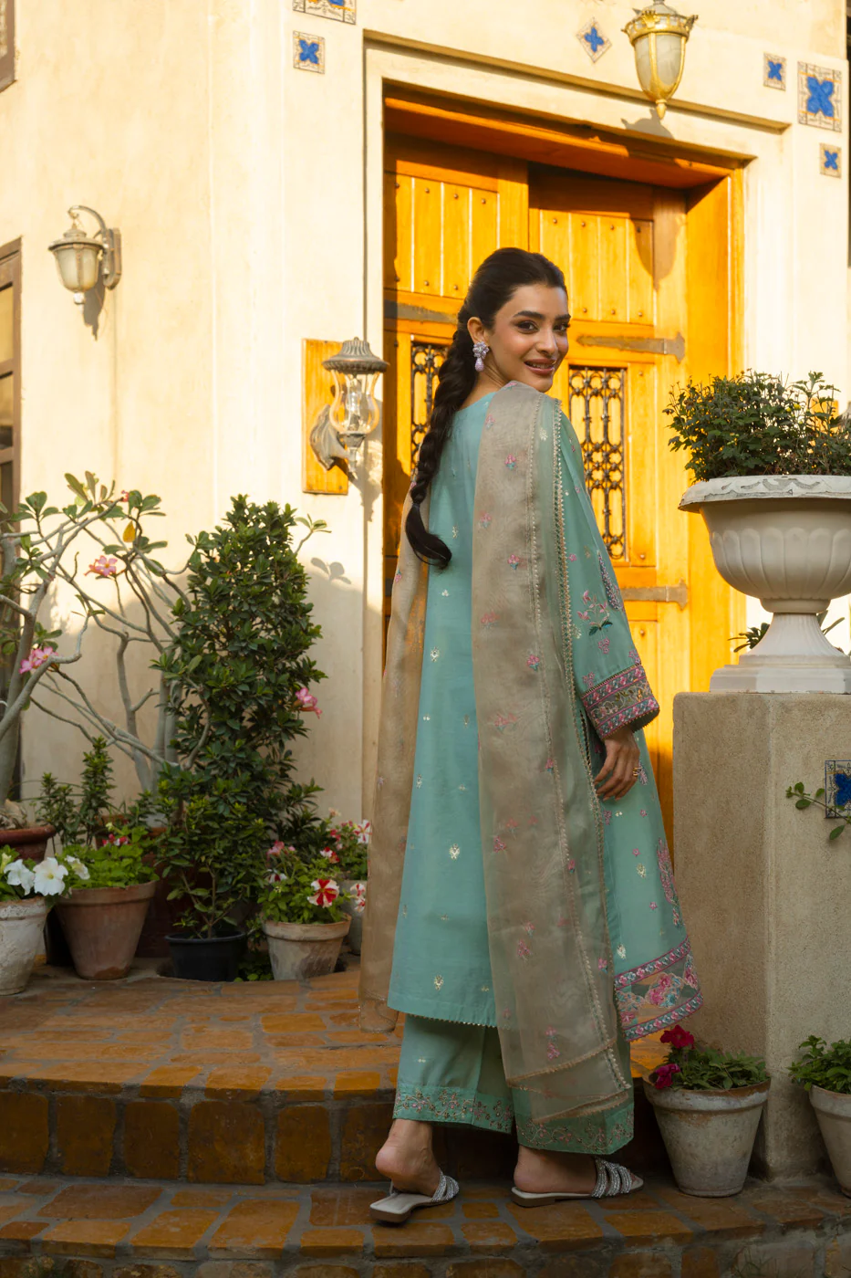 RTW | SHIRT, CULOTTE & DUPATTA - Image 3