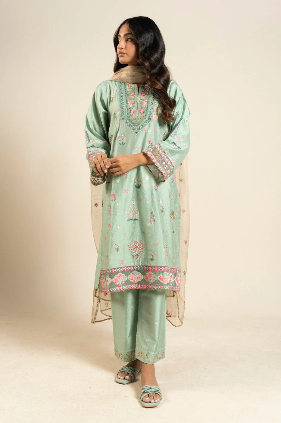 RTW | SHIRT, CULOTTE & DUPATTA - Image 5
