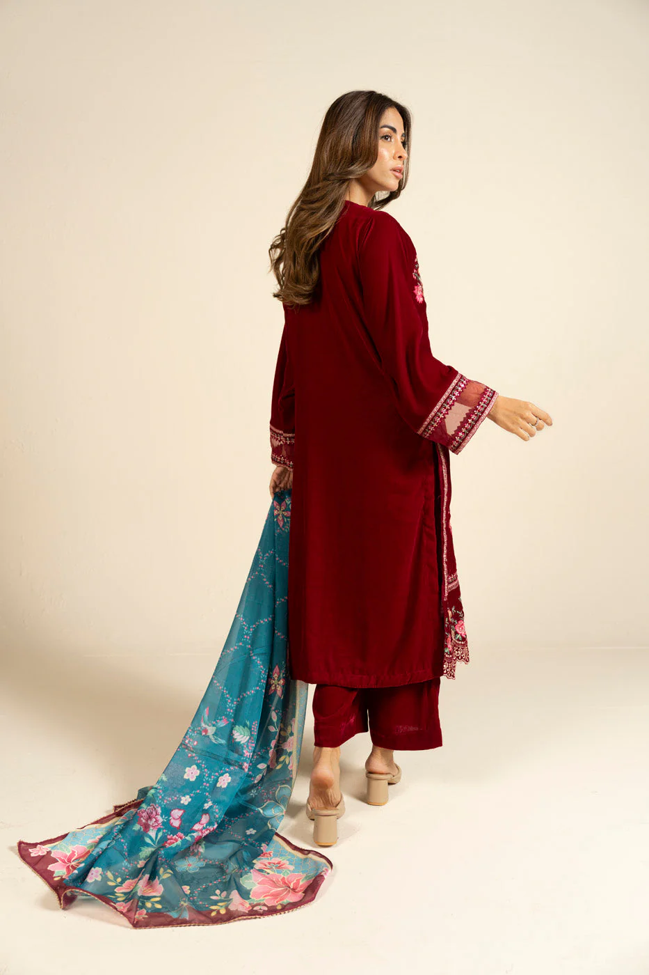 RTW | SHIRT, CULOTTE & DUPATTA - Image 5