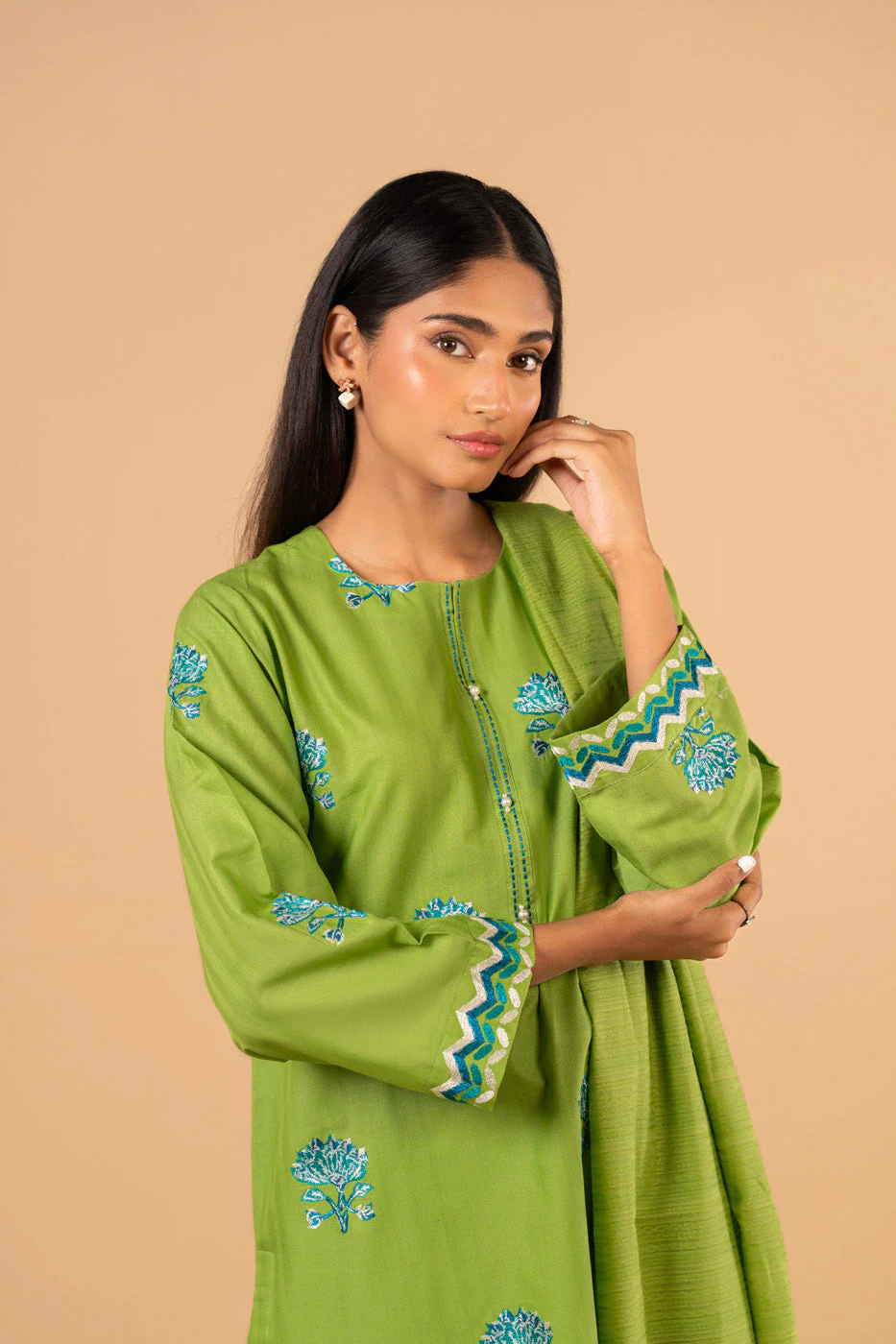 RTW | SHIRT, CULOTTE & DUPATTA - Image 2