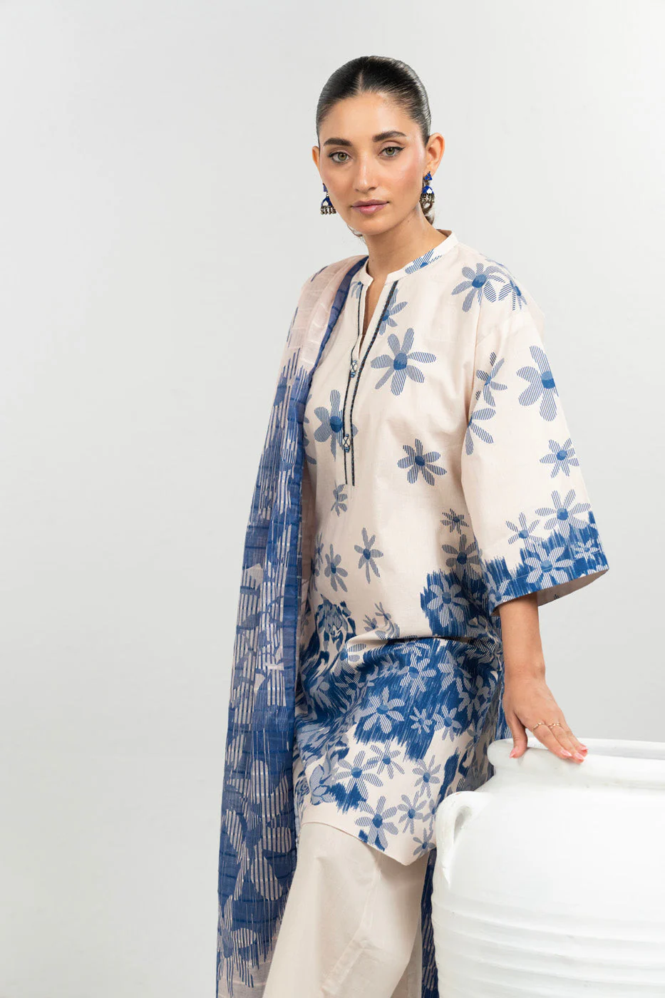 RTW | SHIRT, CULOTTE & DUPATTA - Image 2