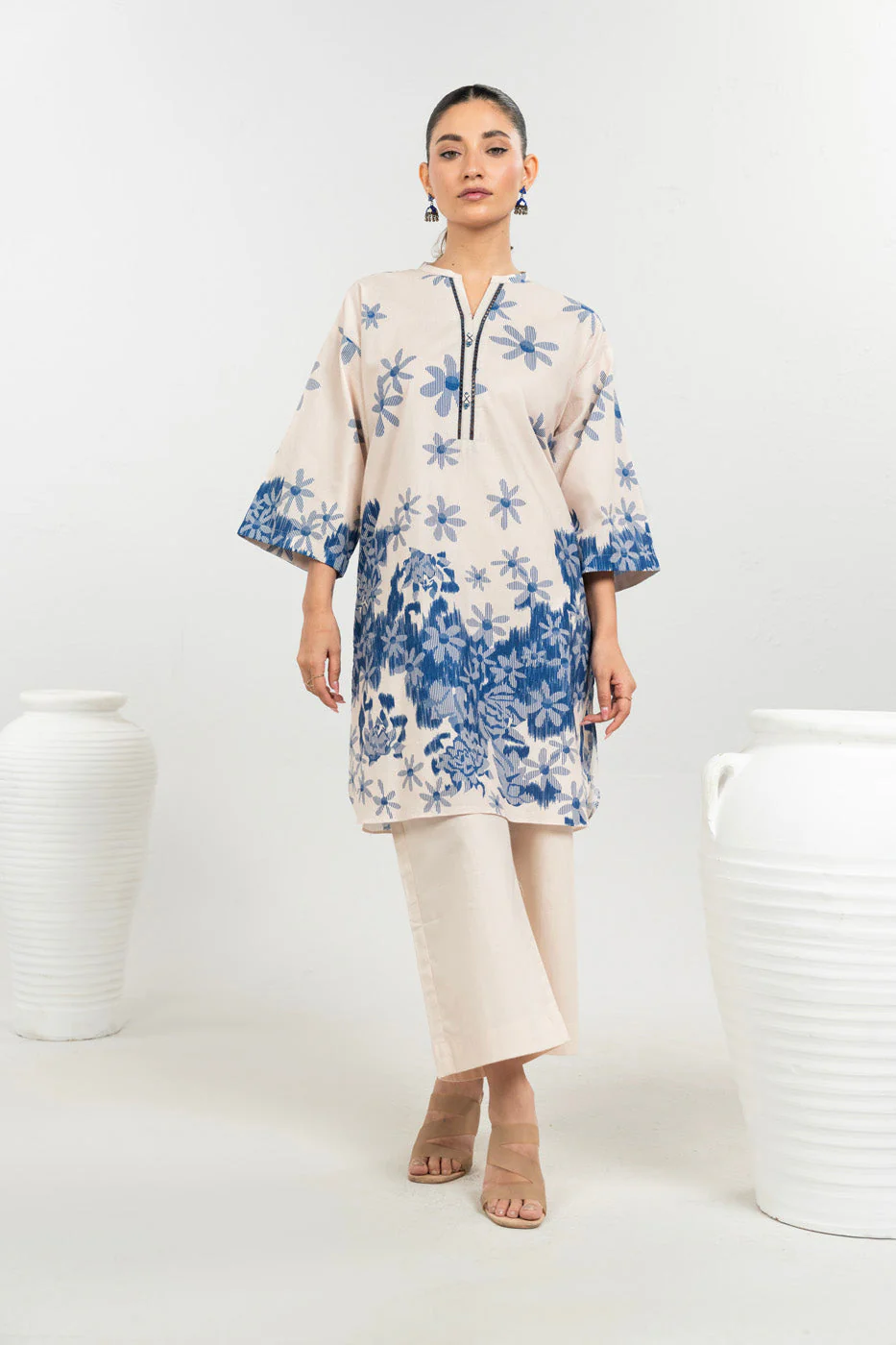 RTW | SHIRT, CULOTTE & DUPATTA - Image 4