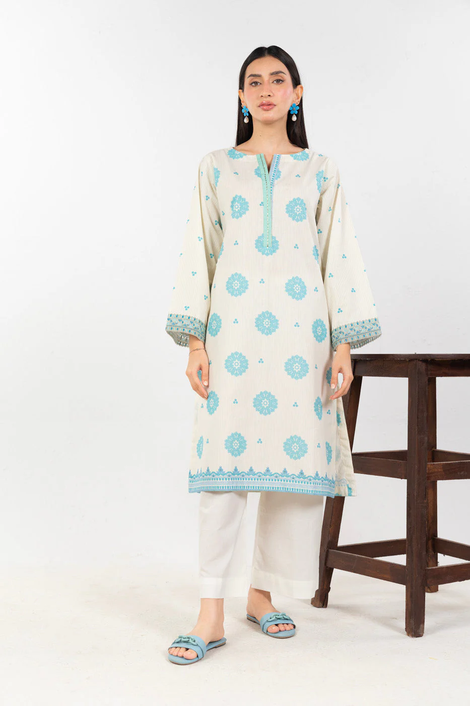 RTW  | SHIRT, CULOTTE & DUPATTA - Image 4