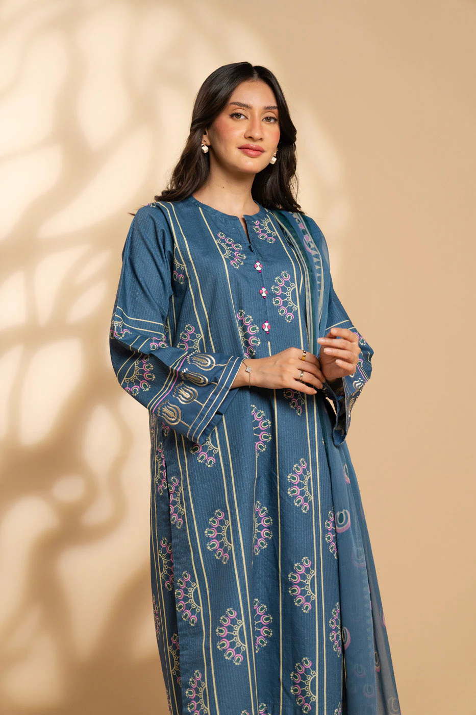 RTW | SHIRT, CULOTTE & DUPATTA - Image 2