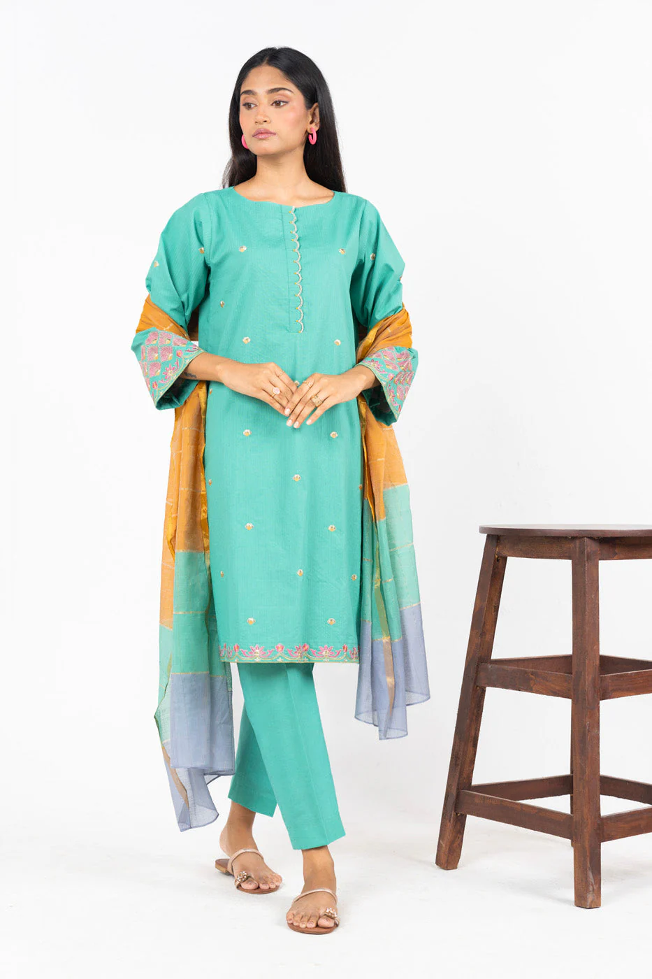 RTW | SHIRT & DUPATTA