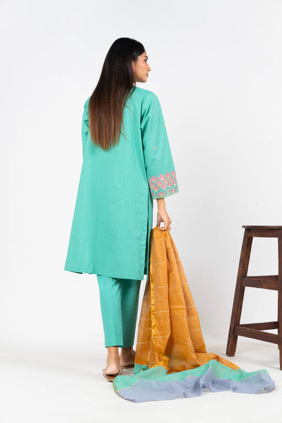 RTW | SHIRT & DUPATTA - Image 5
