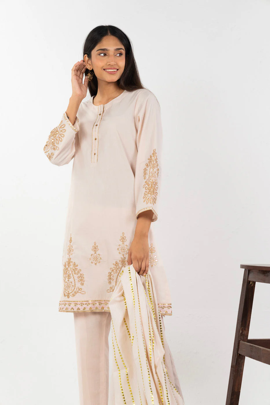 RTW | SHIRT & DUPATTA - Image 2