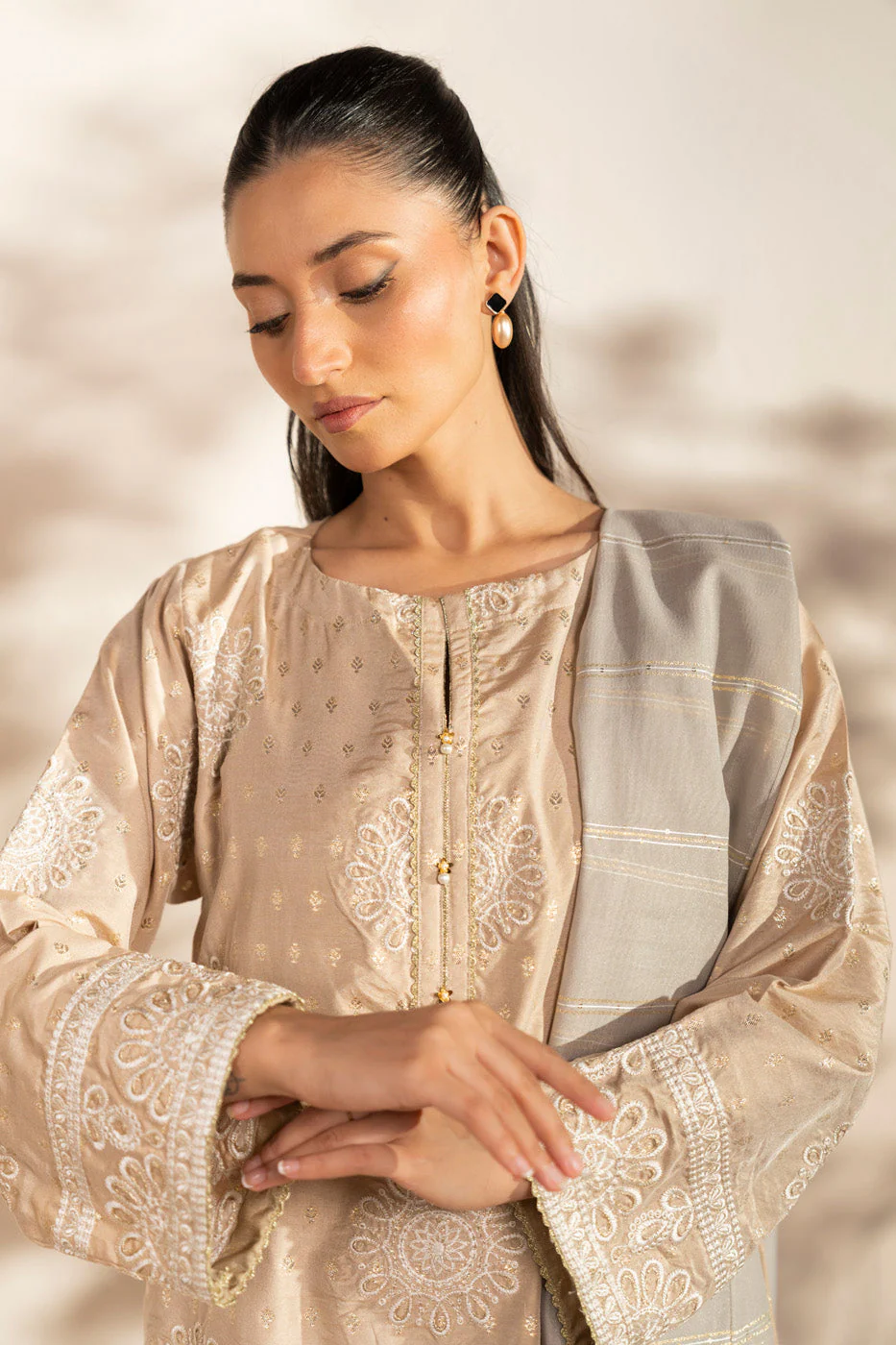 RTW | SHIRT & DUPATTA - Image 2