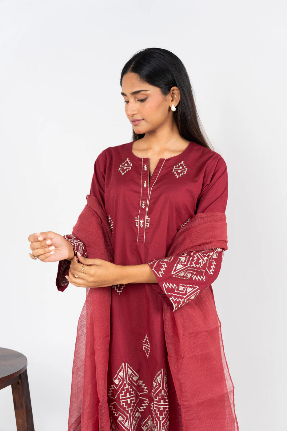 RTW | SHIRT & DUPATTA - Image 2