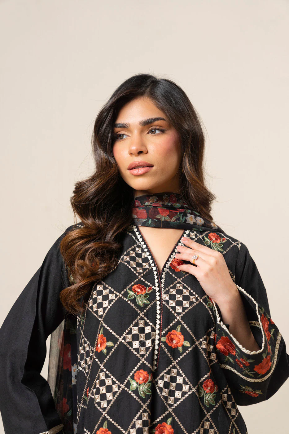 RTW | SHIRT, TROUSER & DUPATTA - Image 3