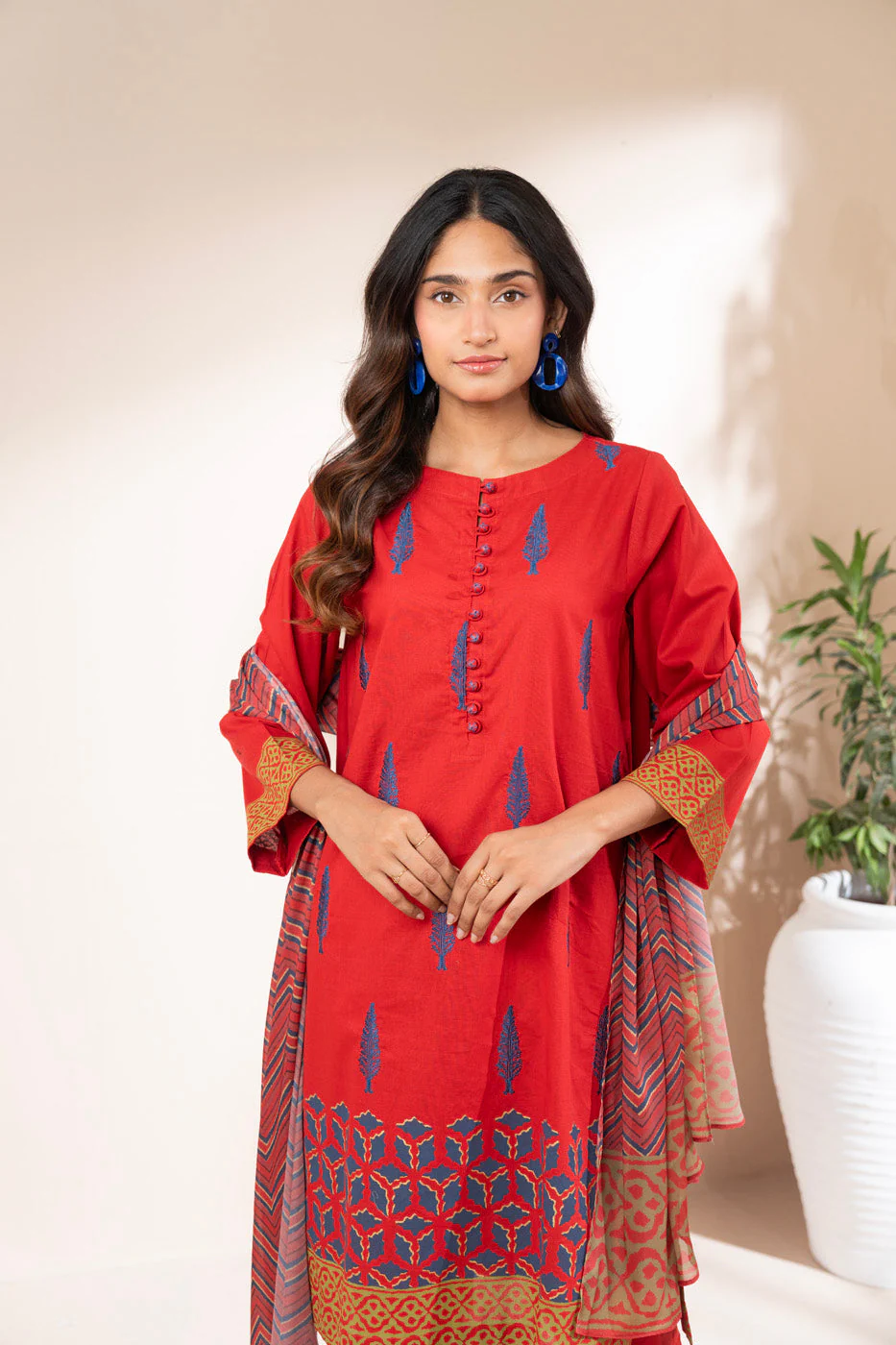 RTW  | SHIRT, TROUSER & DUPATTA - Image 2