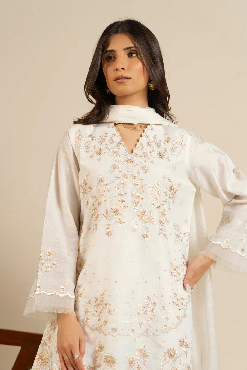 RTW | SHIRT, TROUSER & DUPATTA - Image 6