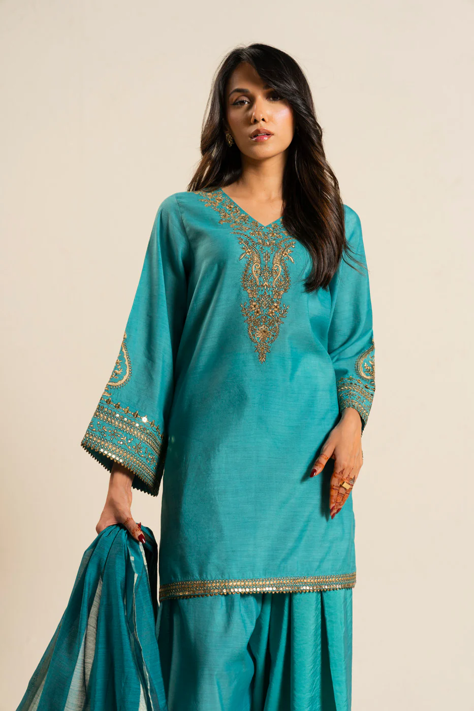 RTW | SHIRT, TROUSER & DUPATTA - Image 2