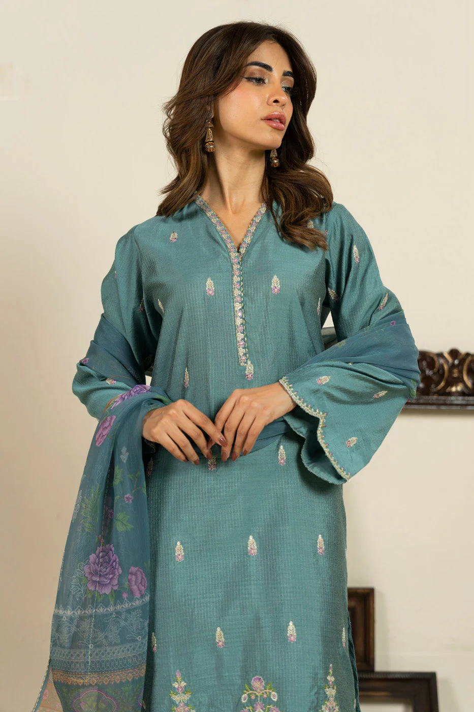 RTW | SHIRT, TROUSER & DUPATTA - Image 2