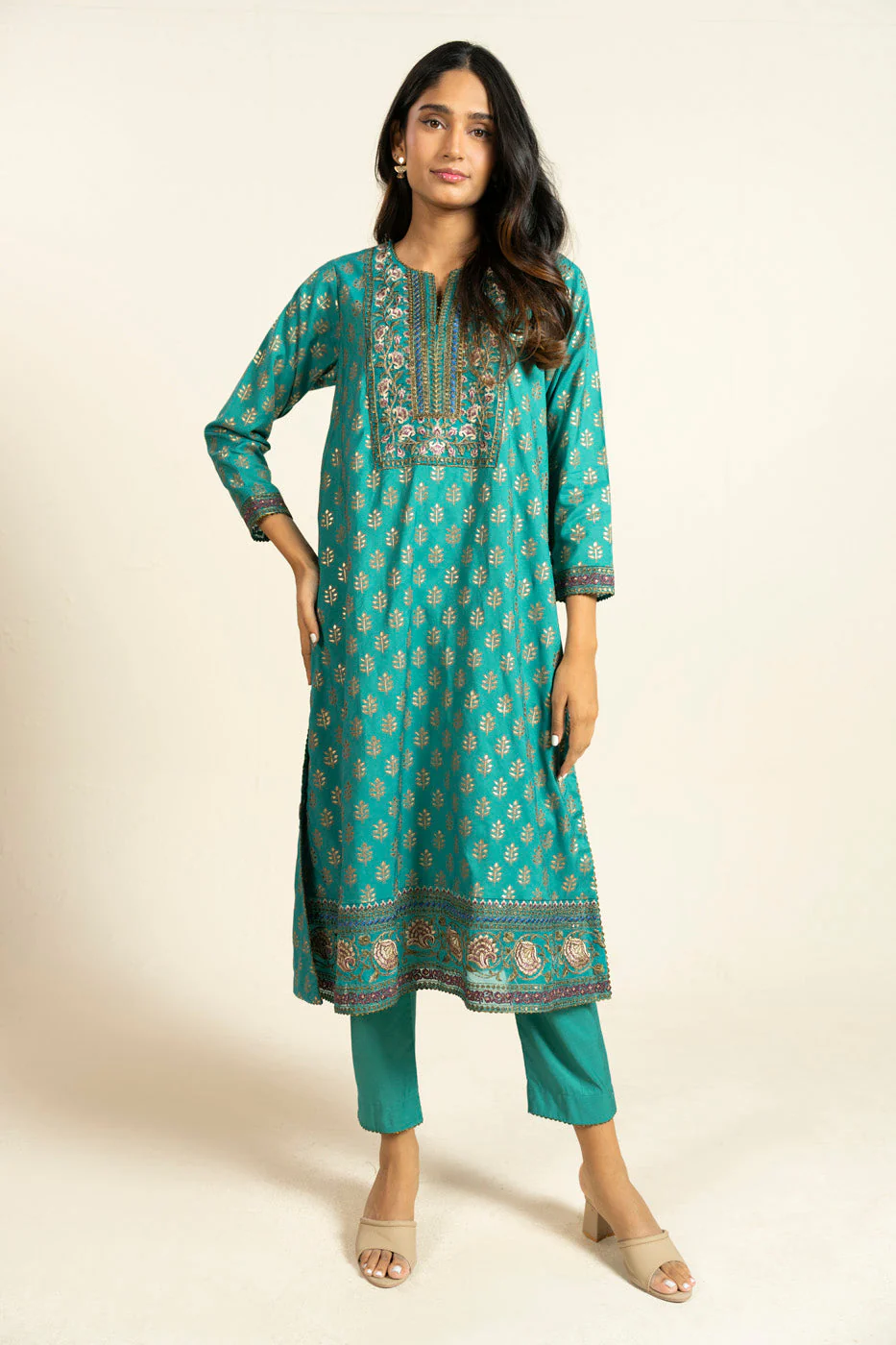 RTW | SHIRT, TROUSER & DUPATTA - Image 3