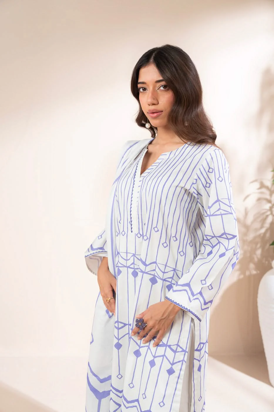 RTW | SHIRT, CULOTTE & DUPATTA - Image 2